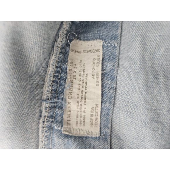 Vtg Timber Creek Light Wash Made Is USA Straight Cut Jeans 38 X 34 - Picture 11 of 12